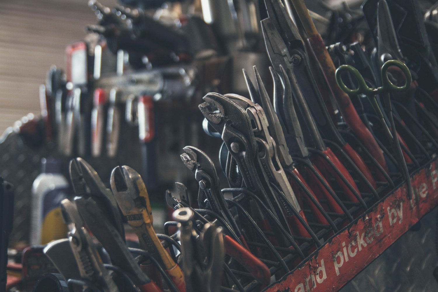 Inside a working auto repair shop