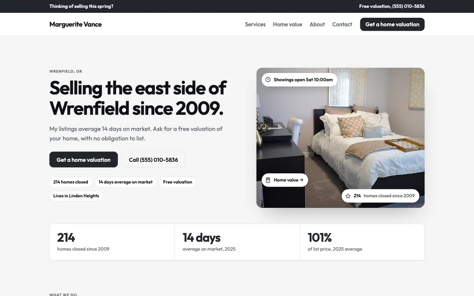 Real Estate Agents website in the Modern design