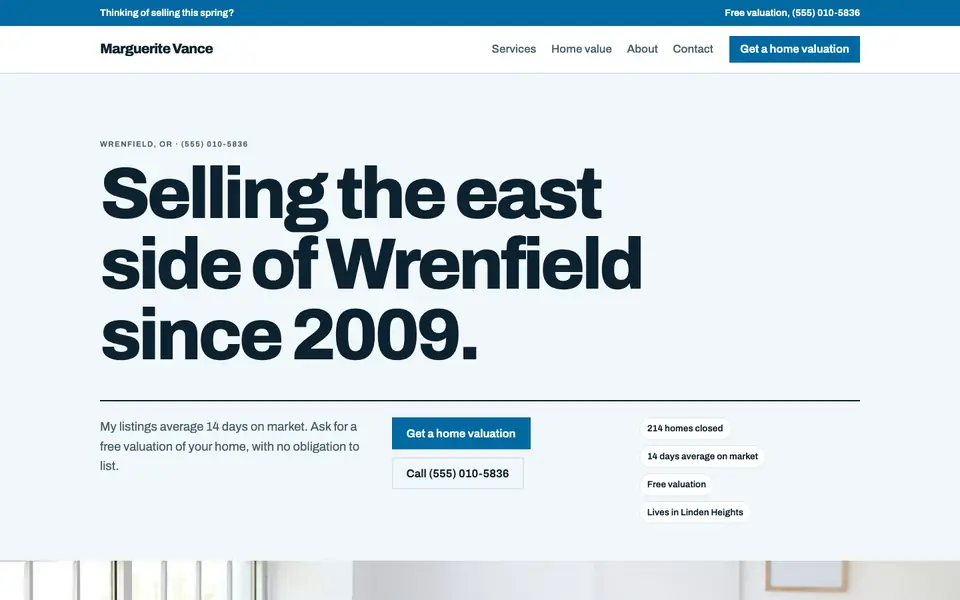 Real Estate Agents website in the Swiss Grid design